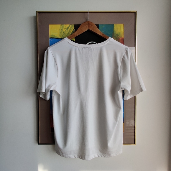 Frank & Oak V-Neck T-Shirt in White - Picture 6 of 6